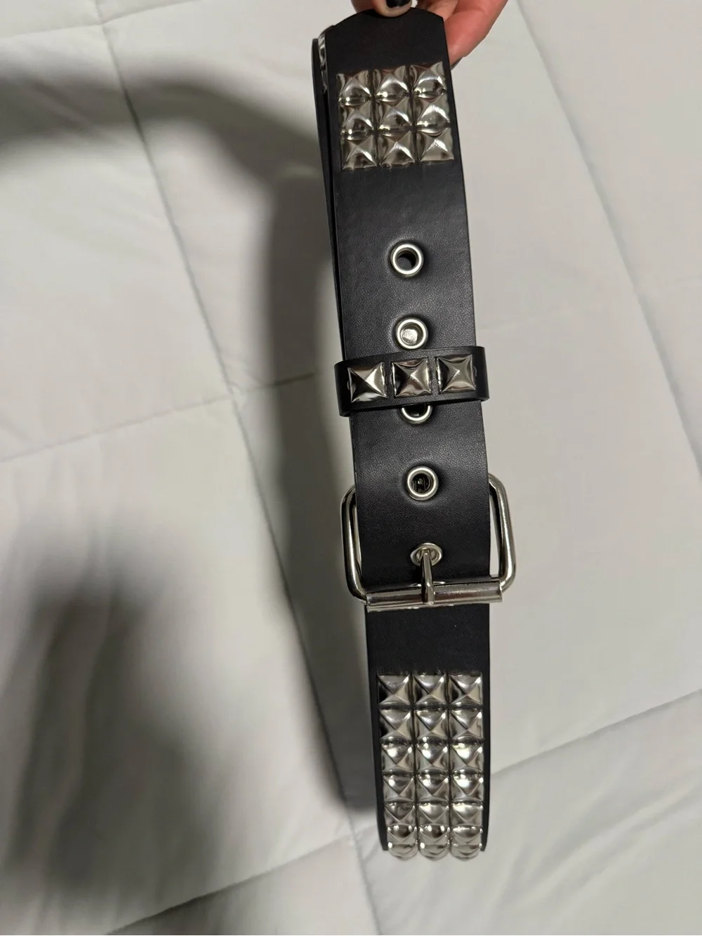 Hot Topic Black Belt with Silver Studs